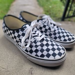 VANS Authentic Black White Checkerboard Lace Up